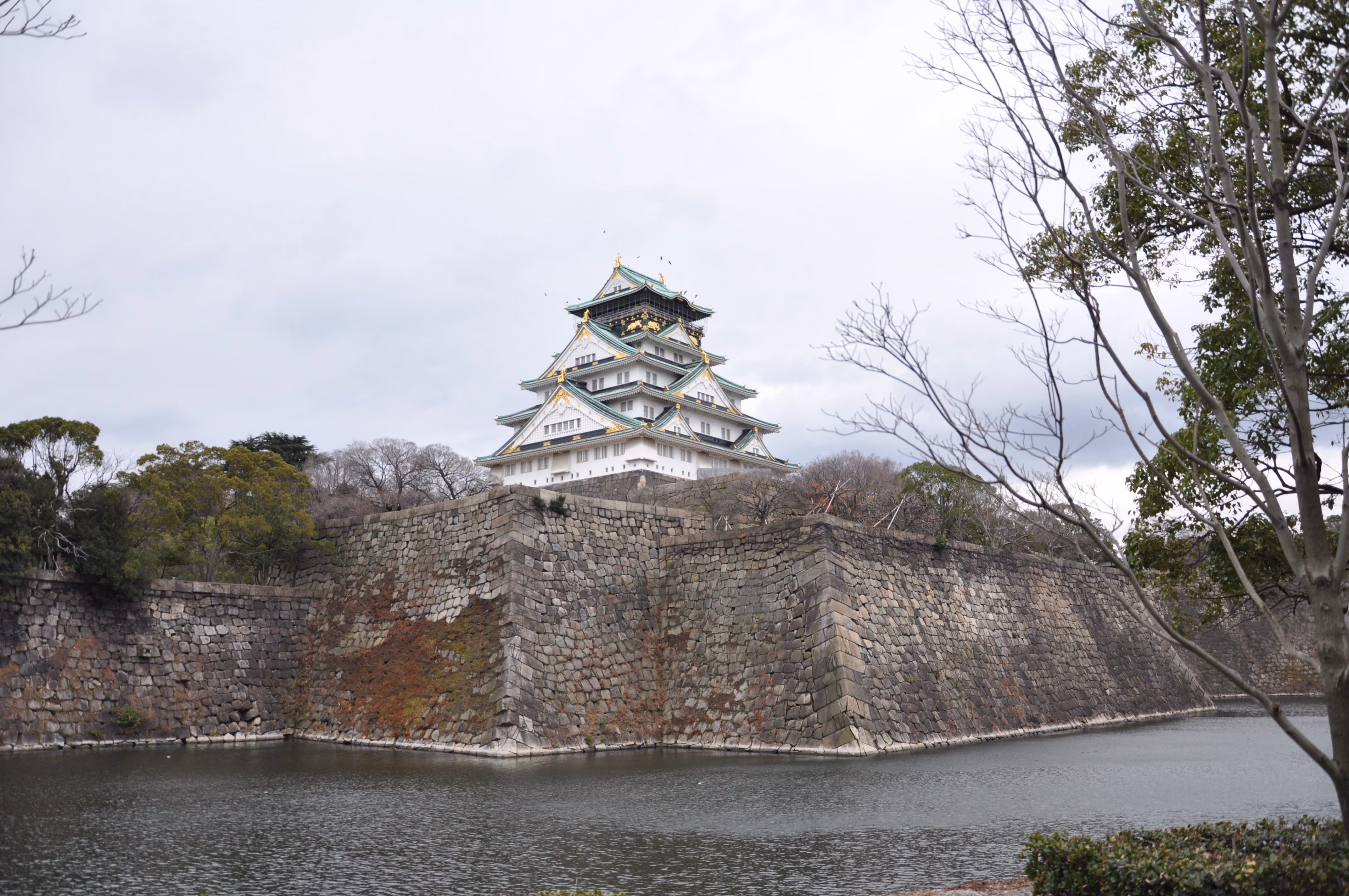 View in Osaka on the afternoon of New Year's Eve